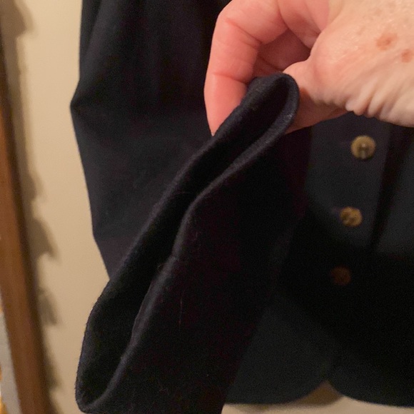 Talbots Navy Wool jacket Blazer suit coat 10 - Picture 4 of 9
